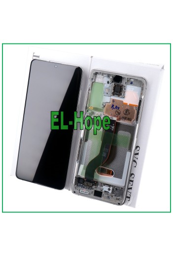 ORIGINAL FRAME LCD DISPLAY SAMSUNG GALAXY S20 PLUS SM-G985 G986 5G TOUCH WHITE