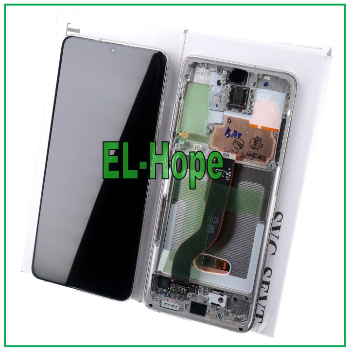 ORIGINAL FRAME DISPLAY SAMSUNG S20 PLUS SM-G985 G986 TOUCH WHITE GH82-22145B