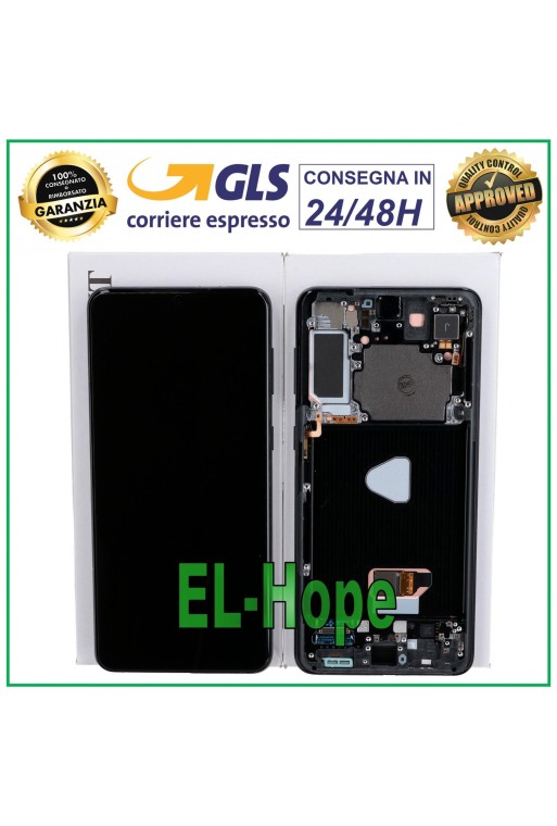 ORIGINAL FRAME LCD DISPLAY SAMSUNG GALAXY S21+ PLUS SM-G996 TOUCH SCREEN BLACK