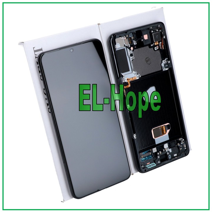 ORIGINAL DISPLAY SERVICE SAMSUNG S21+ PLUS SM-G996 TOUCH FRAME BLACK GH82-24554A