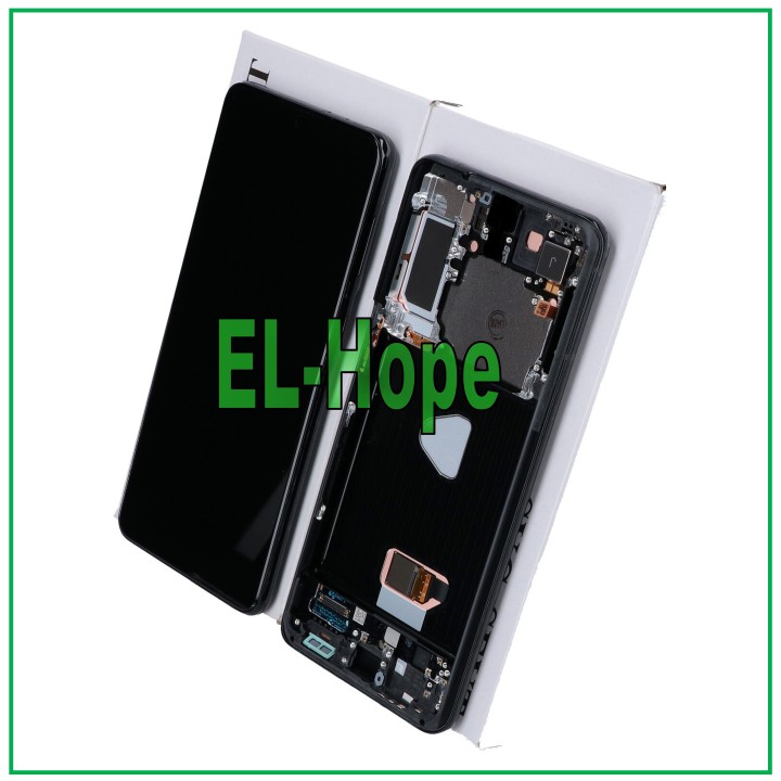 ORIGINAL DISPLAY SERVICE SAMSUNG S21+ PLUS SM-G996 TOUCH FRAME BLACK GH82-24554A