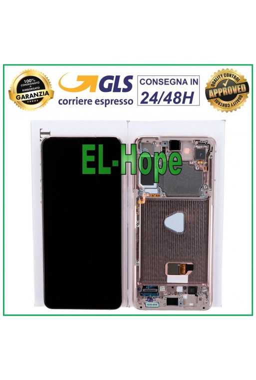 ORIGINAL LCD DISPLAY + FRAME SAMSUNG GALAXY S21 PLUS SM-G996 PURPLE TOUCH SCREEN