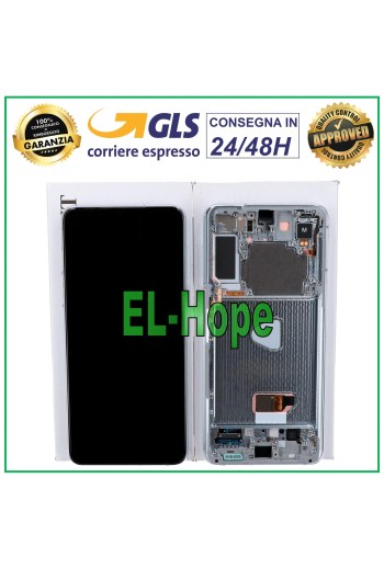 ORIGINAL DISPLAY FRAME SAMSUNG GALAXY S21+ PLUS SM-G996 TOUCH SCREEN SILVER