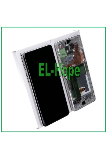 ORIGINAL FRAME LCD DISPLAY SAMSUNG GALAXY S20 ULTRA SM-G988 TOUCH SCREEN WHITE