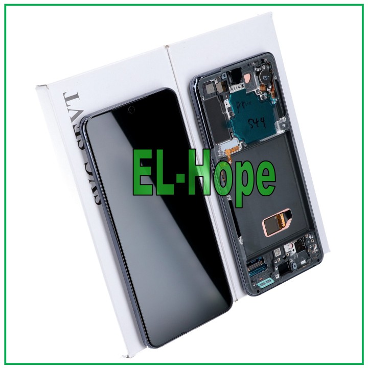 ORIGINAL DISPLAY FRAME SAMSUNG S21 SM-G991 TOUCH SCREEN BLACK GRAY GH82-24718A