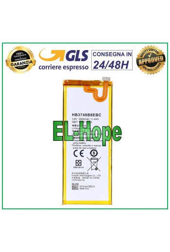 BATTERY HB3748B8EBC FOR HUAWEI ASCEND G7 / G7-L01 L03 3000 mAh EQUAL TO ORIGINAL