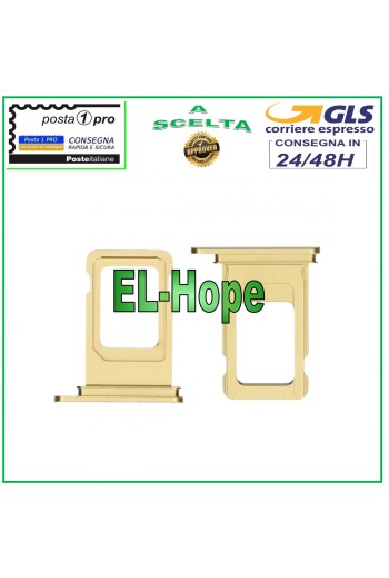 SLOT CART COMPARTMENT NANO SIM CARD HOLDER APPLE IPHONE 11 GOLD CARD HOUSING