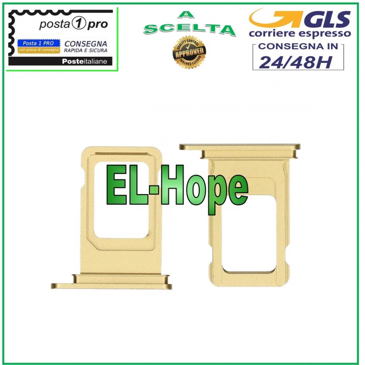 SLOT CART COMPARTMENT NANO SIM CARD HOLDER APPLE IPHONE 11 GOLD CARD HOUSING