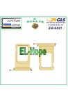 SLOT CART COMPARTMENT NANO SIM CARD HOLDER APPLE IPHONE 11 GOLD CARD HOUSING