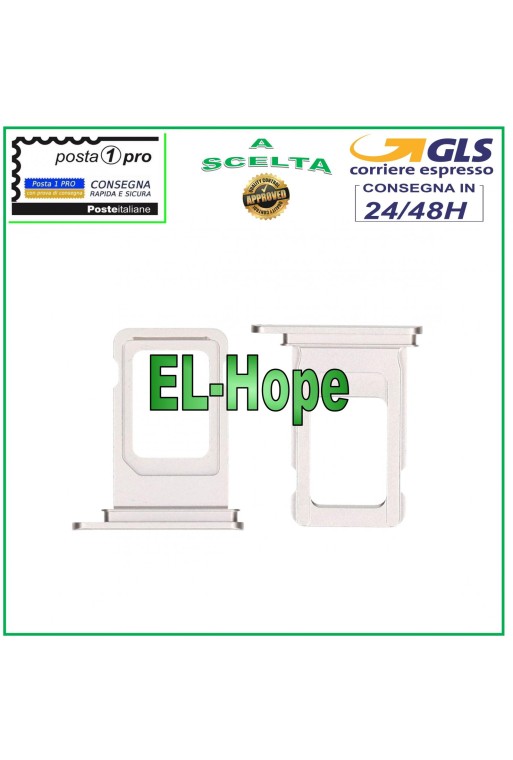 SLOT CART COMPARTMENT NANO SIM CARD HOLDER APPLE IPHONE 11 WHITE CARD HOUSING