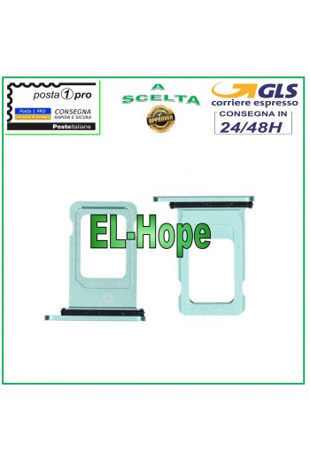 SLOT CART COMPARTMENT NANO SIM HOLDER APPLE IPHONE 11 CARD HOUSING GREEN