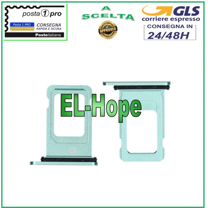 SLOT CART COMPARTMENT NANO SIM HOLDER APPLE IPHONE 11 CARD HOUSING GREEN