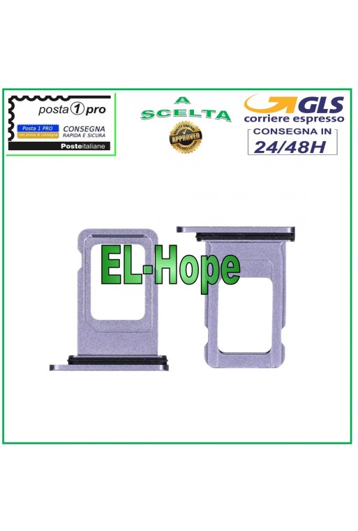 SLOT CART COMPARTMENT NANO SIM HOLDER APPLE IPHONE 11 CARD HOUSING PURPLE