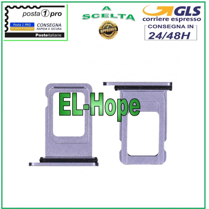 SLOT CART COMPARTMENT NANO SIM HOLDER APPLE IPHONE 11 CARD HOUSING PURPLE