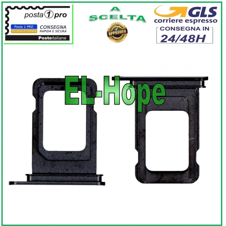 SLOT CART COMPARTMENT NANO SIM CARD HOLDER APPLE IPHONE 11 PRO BLACK