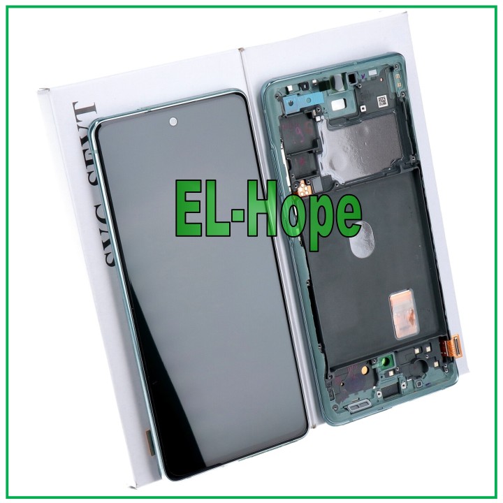ORIGINAL FRAME DISPLAY SAMSUNG S20 FE SM-G780F TOUCH SCREEN GREEN GH82-24220D