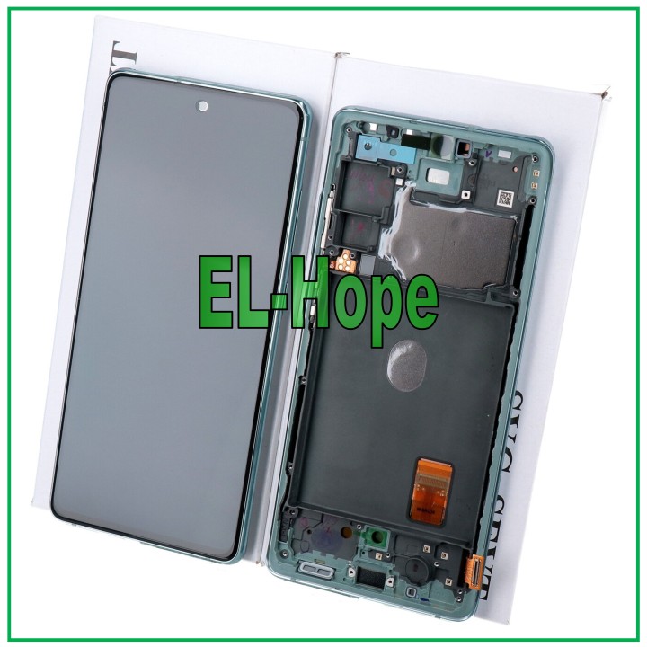 ORIGINAL FRAME DISPLAY SAMSUNG S20 FE SM-G780F TOUCH SCREEN GREEN GH82-24220D