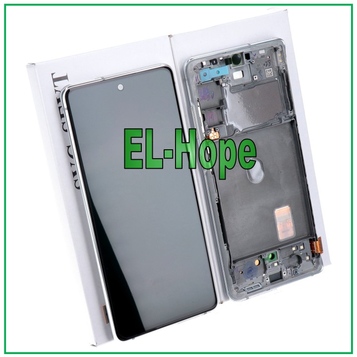 ORIGINAL FRAME DISPLAY SAMSUNG S20 FE SM-G780F TOUCH SCREEN WHITE GH82-24220B