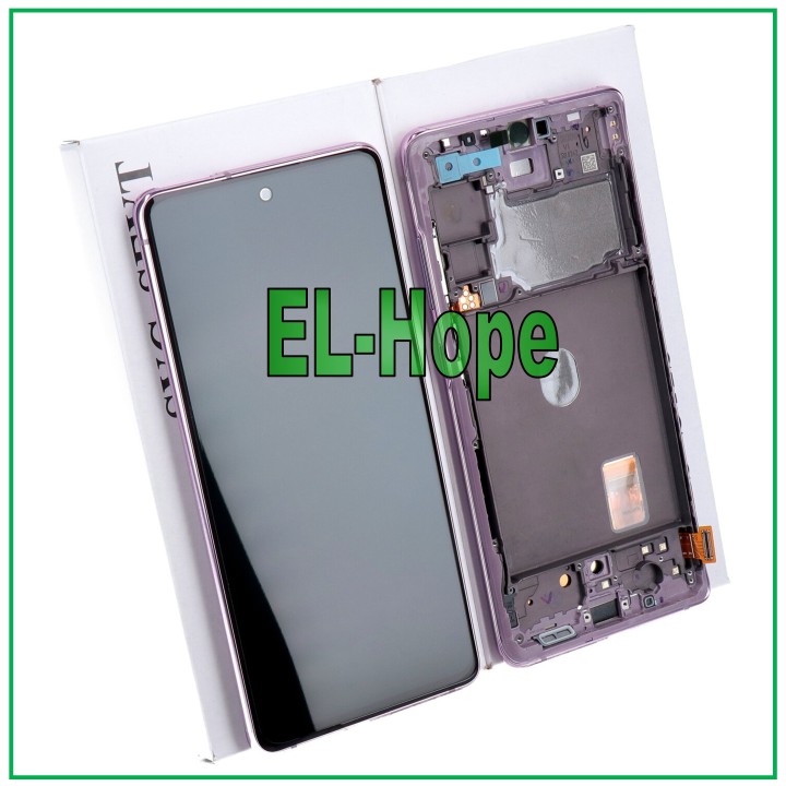 ORIGINAL DISPLAY FRAME SAMSUNG S20 FE SM-G780F TOUCH LAVENDER PURPLE GH82-24220C