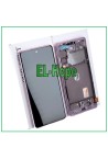 ORIGINAL DISPLAY FRAME SAMSUNG S20 FE SM-G780F TOUCH LAVENDER PURPLE GH82-24220C