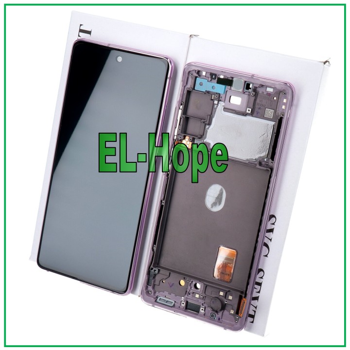 ORIGINAL DISPLAY FRAME SAMSUNG S20 FE SM-G780F TOUCH LAVENDER PURPLE GH82-24220C