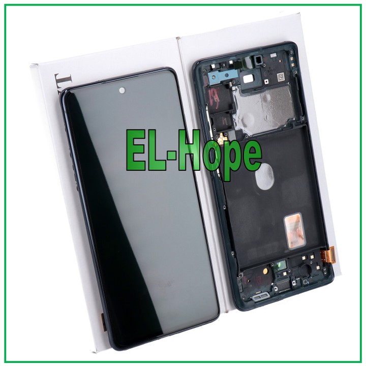 ORIGINAL FRAME LCD DISPLAY SAMSUNG GALAXY S20 FE SM-G780F TOUCH SCREEN NAVY BLUE