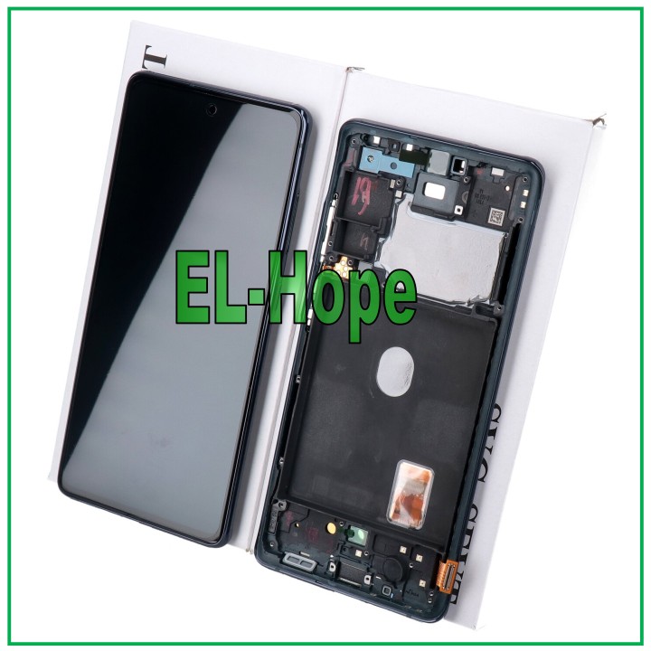 ORIGINAL FRAME LCD DISPLAY SAMSUNG GALAXY S20 FE SM-G780F TOUCH SCREEN NAVY BLUE