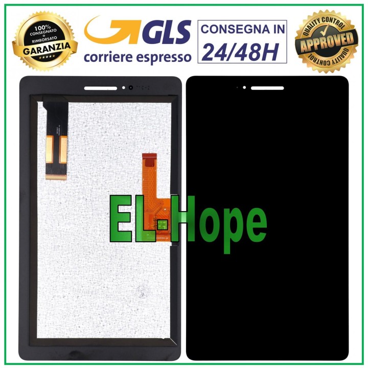 LCD DISPLAY + TOUCH SCREEN FOR LENOVO TAB E7 TB-7104F BLACK GLASS SCREEN