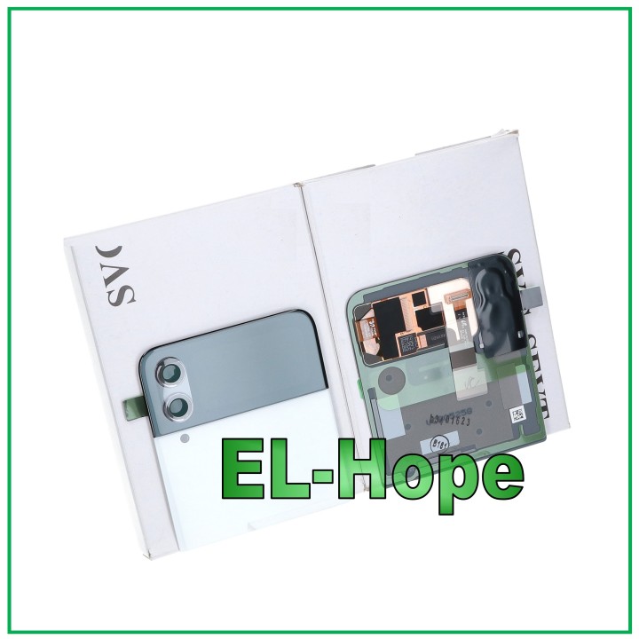 ORIGINAL SAMSUNG Z FLIP 4 SM-F721B TOP REAR LCD WHITE GH97-27947F