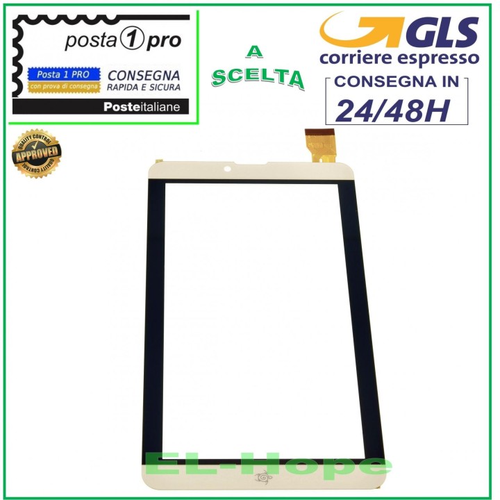 TOUCH SCREEN GLASS MEDIACOM SMARTPAD I2 7 M-SP7I2B ORIGINAL GOLD GOLD