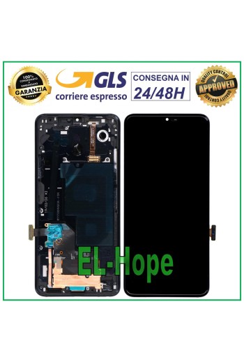 LCD DISPLAY + FRAME FOR LG G7 ONE G7-FIT LMQ850EM TOUCH SCREEN BLACK SCREEN
