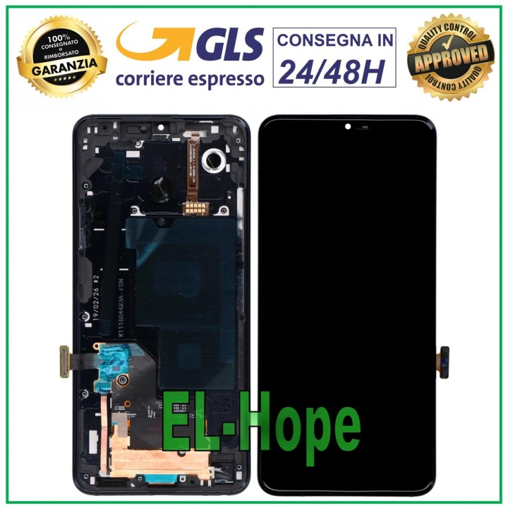 LCD DISPLAY + FRAME FOR LG G7 ONE G7-FIT LMQ850EM TOUCH SCREEN BLACK SCREEN