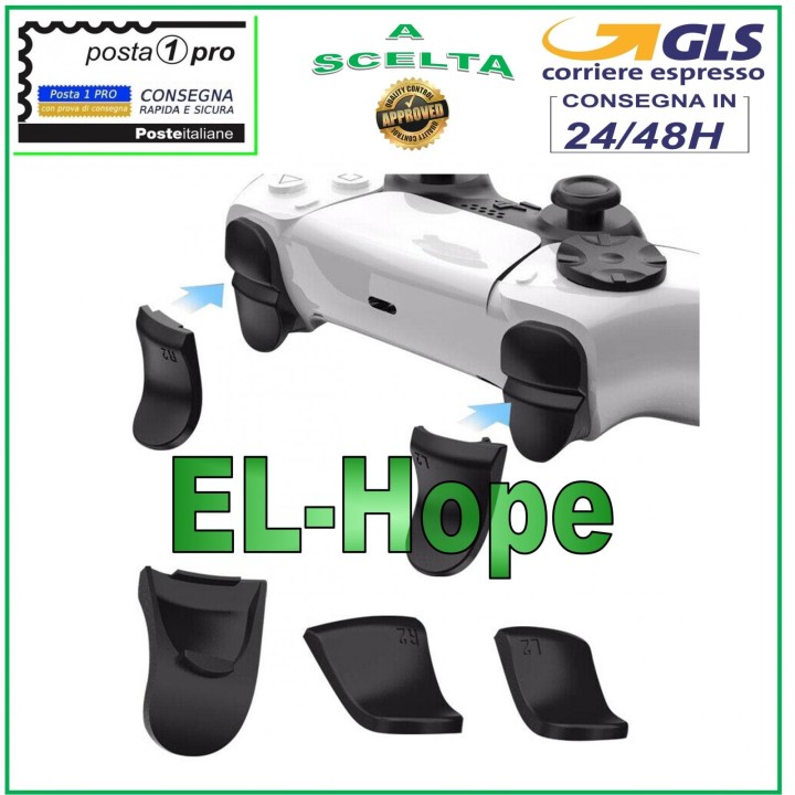 SET BUTTON COVER GAMING L2 R2 FOR DUALSENSE CONTROLLER PS5 PLAYSTATION 5