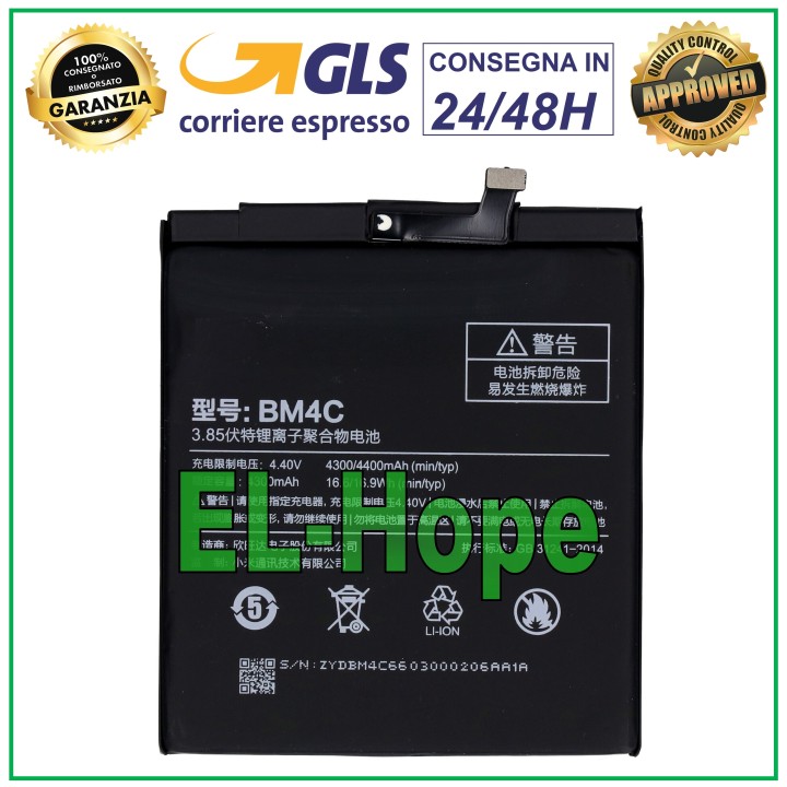 ORIGINAL BATTERY BM4C FOR XIAOMI MI MIX 4400 mAh 4.40V BATTERY