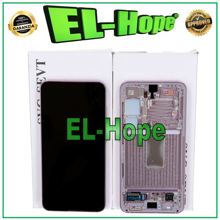 ORIGINAL LCD TOUCH DISPLAY SAMSUNG S23 SM-S911 LAVENDER LIGHT PINK GH82-30480D