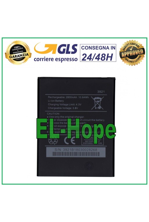 BATTERY 1ICP5/58/73 FOR WIKO LENNY 5 - ROBBY 2 BATTERY 2800 mAh BATTERY