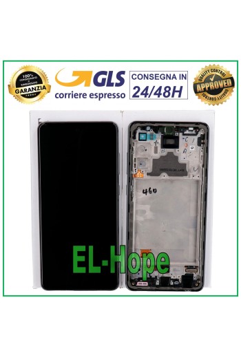 LCD DISPLAY + TOUCH 100% ORIGINAL SAMSUNG GALAXY A72 SM A725 A726 BLACK FRAME