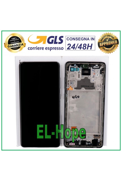 LCD DISPLAY + TOUCH 100% ORIGINAL SAMSUNG GALAXY A72 SM A725 A726 BLACK FRAME