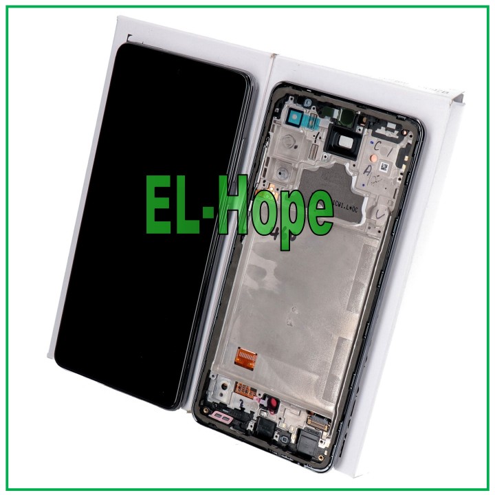 ORIGINAL LCD + TOUCH DISPLAY SAMSUNG A72 SM A725 A726 BLACK FRAME GH82-25541A
