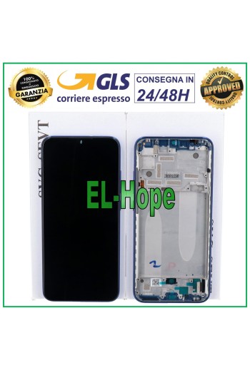 ORIGINAL LCD DISPLAY + FRAME XIAOMI MI A3 M1906F9 / Mi CC9E TOUCH SCREEN BLUE