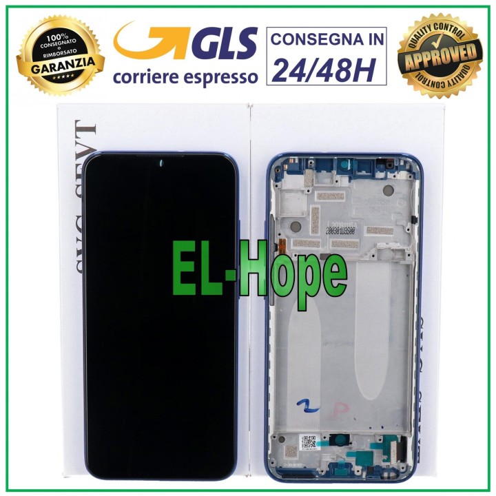 ORIGINAL LCD DISPLAY + FRAME XIAOMI MI A3 M1906F9 / Mi CC9E TOUCH SCREEN BLUE
