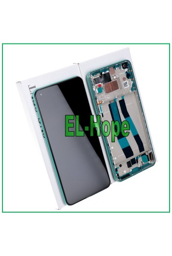 ORIGINAL DISPLAY + FRAME XIAOMI MI 11 LITE 4G 5G NE M2101K9AG TOUCH GREEN GLASS