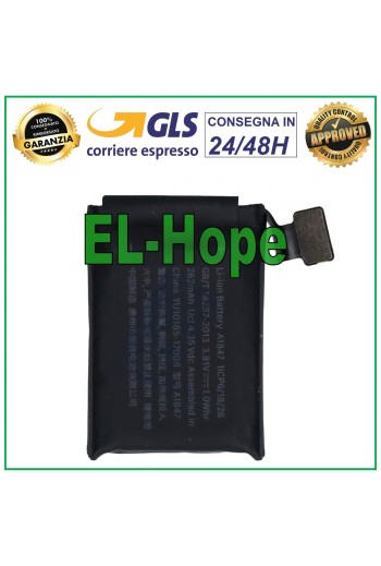 BATTERY FOR APPLE WATCH SERIES 3 GENERATION 38 mm GPS BATTERY A1847 262 mAh