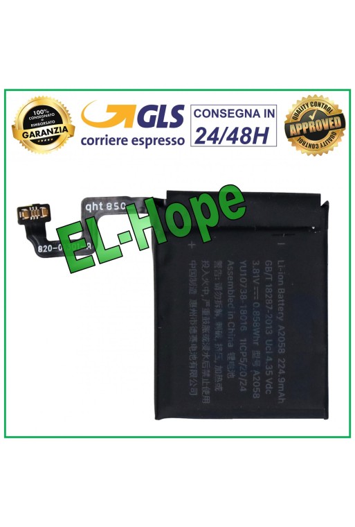 BATTERY FOR APPLE WATCH SERIES 4 GENERATION A1977 40 mm BATTERY A2058 224.9 mAh