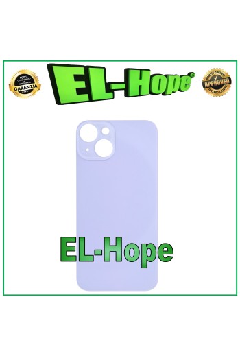 GLASS BACK BODY BATTERY COVER FOR IPHONE 14 BACK COVER BIG HOLE PURPLE