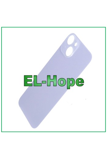 GLASS BACK BODY BATTERY COVER FOR IPHONE 14 BACK COVER BIG HOLE PURPLE