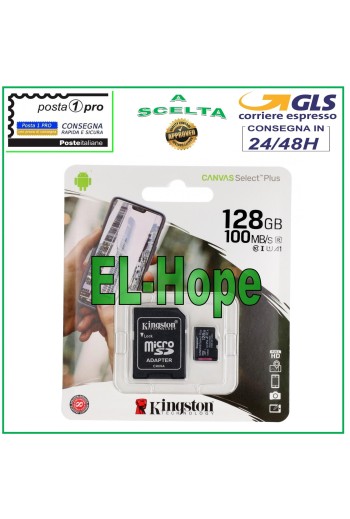 ORIGINAL KINGSTON MICRO SD 128GB 100MB/s MEMORY CARD EXTERNAL MEMORY CARD