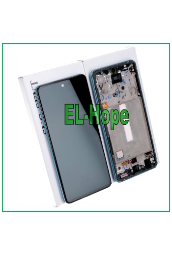100% ORIGINAL TOUCH LCD DISPLAY SAMSUNG GALAXY A52 SM A525F A526B BLUE FRAME