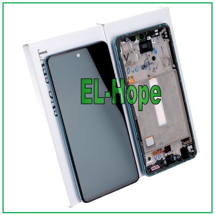 ORIGINAL TOUCH DISPLAY SAMSUNG GALAXY A52 SM A525F A526B BLUE FRAME GH82-25230B