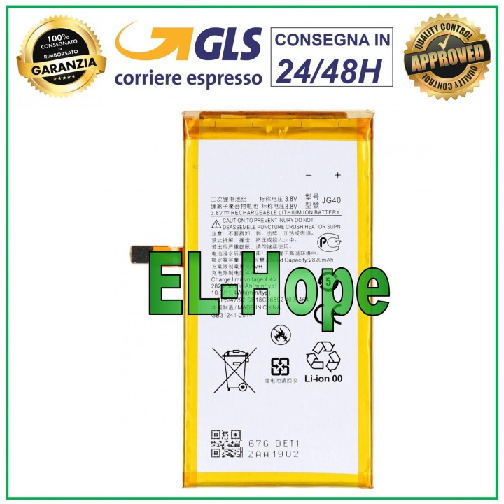 JG40 BATTERY FOR MOTOROLA MOTO G7 PLUS XT1965 BATTERY 2820 mAh